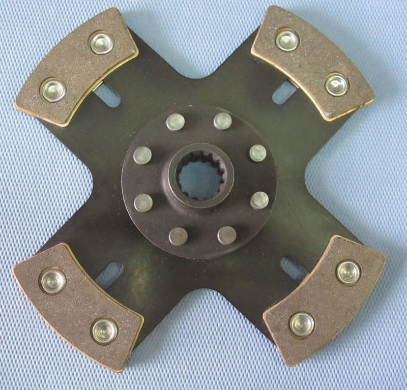 4 pads koperen koppeling Honda 210mm-7/8-20Tanden