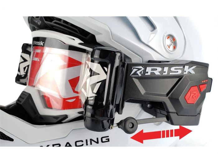 Automatisch roll off systeem voor op bijna elke bril te monteren