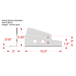 Bevestiging 3/16" ALUMINUM voor 09,16,36,38,39,41,41V,55,65,70,71 SERIES