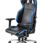 Bureau/gaming stoel zwart/blauw