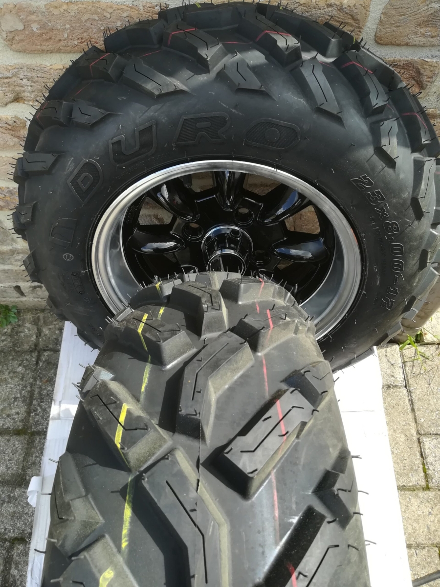 Duro 12inch quadband 178cm met velg (voor 1000cc-1600cc)