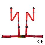 Gordel 4punts budget rood RRS