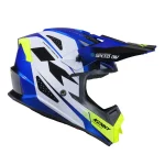 Kenny Track Helmet Graphic Speed Neon Blue