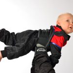 Kinderoverall Rood/zwart 2 jaar