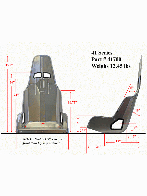 Kirkey stoel 55 series DRAG makkelijkere instap