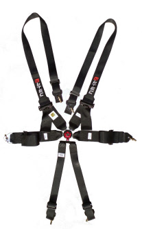 LTEC FIA HANS GORDEL 6punts zwart/rood/blauw 2025->2030 keuring