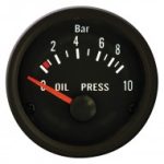 Oliedrukmeter zwart vdo style 0-10bar
