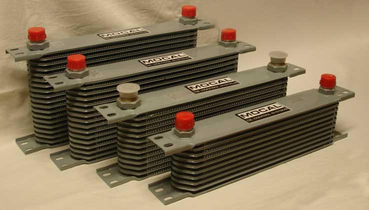 Oliekoeler mocal 19 rijen 235×147 mm heavy duty 1/2 BSP