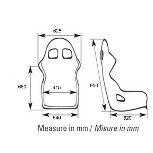 Omp FIA TRS XXL (breder en hoger)