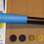 Opel kadett E achteraan