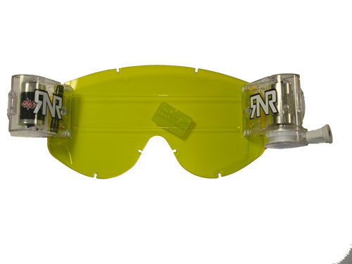 Roll off systeem met geel of wit glas voor Scott bril <2022 Helder