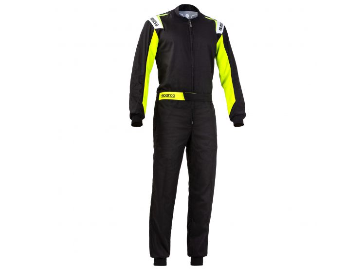 SPARCO OVERALL ZWART-FLUO NON FIA XXL
