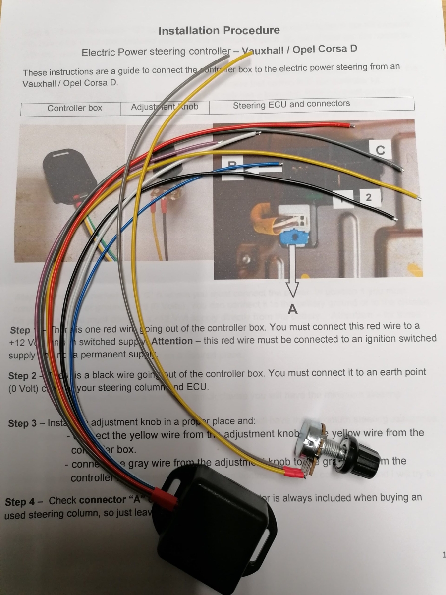 Servoregeling voor Corsa D