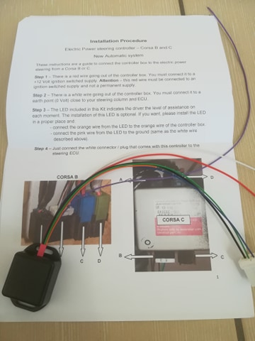 Servoregeling voor Opel corsa B/C (automatisch)