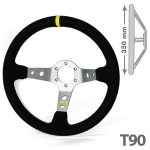 Sportstuur Diep Aluminium kleur spaak