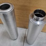 Uitlaatdemper RVS/ALU 60mm