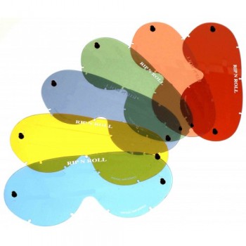 Vervangglas voor RNR platinum XXL met gaten voor roll off