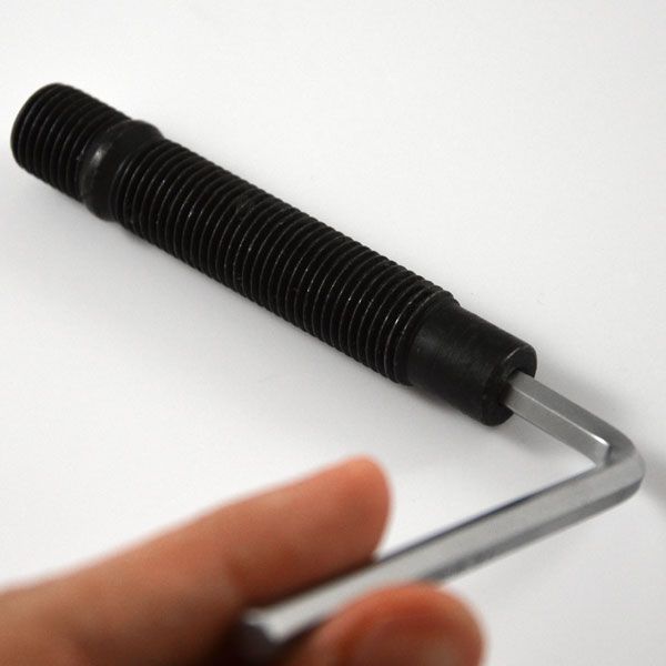 WIELTIES ZWART M14X1.5 90L