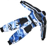 KINDEROVERALL WULF CAMO BLAUW