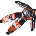 KINDEROVERALL WULF CAMO ORANJE