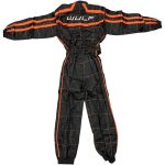 KINDEROVERALL WULF ZWART-ORANJE