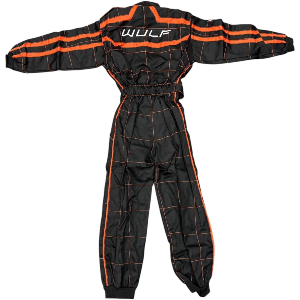 KINDEROVERALL WULF ZWART-ORANJE