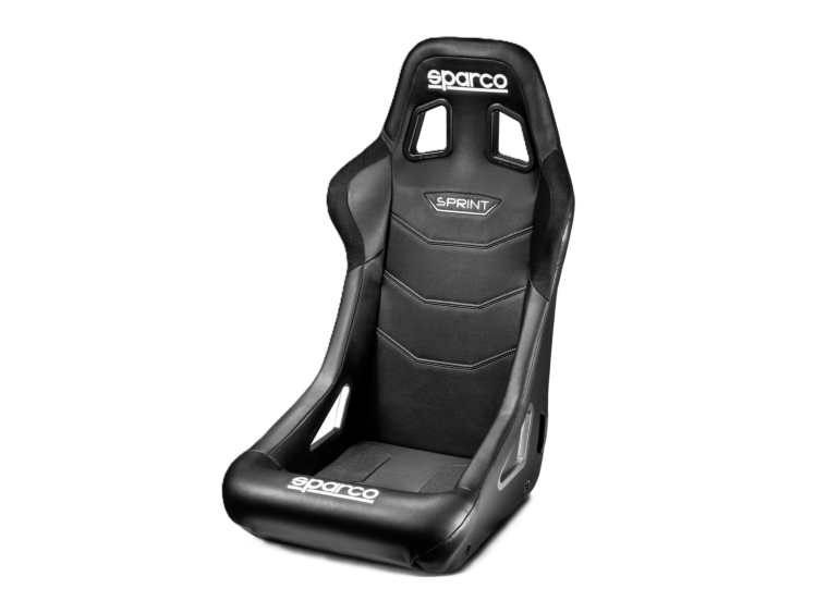 SPARCO FIA SPRINT ZWART leder