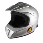 HELM FIA BELTINICK MOTORCROSS ZILVER