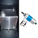 Aluminium benzinetankje 40liter incl 5 bar benzinepomp