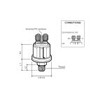 VDO OLIEDRUKGEVER 1/8-27NPTF 10BAR DUBBEL