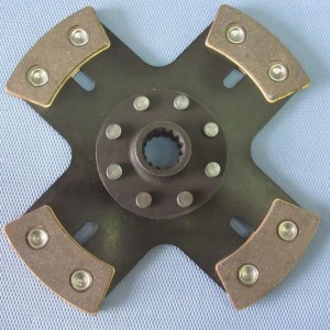 4Pads koppeling 228mm vertanding 7/8 x20 Porsche/Fiat/Honda/mitsubishi